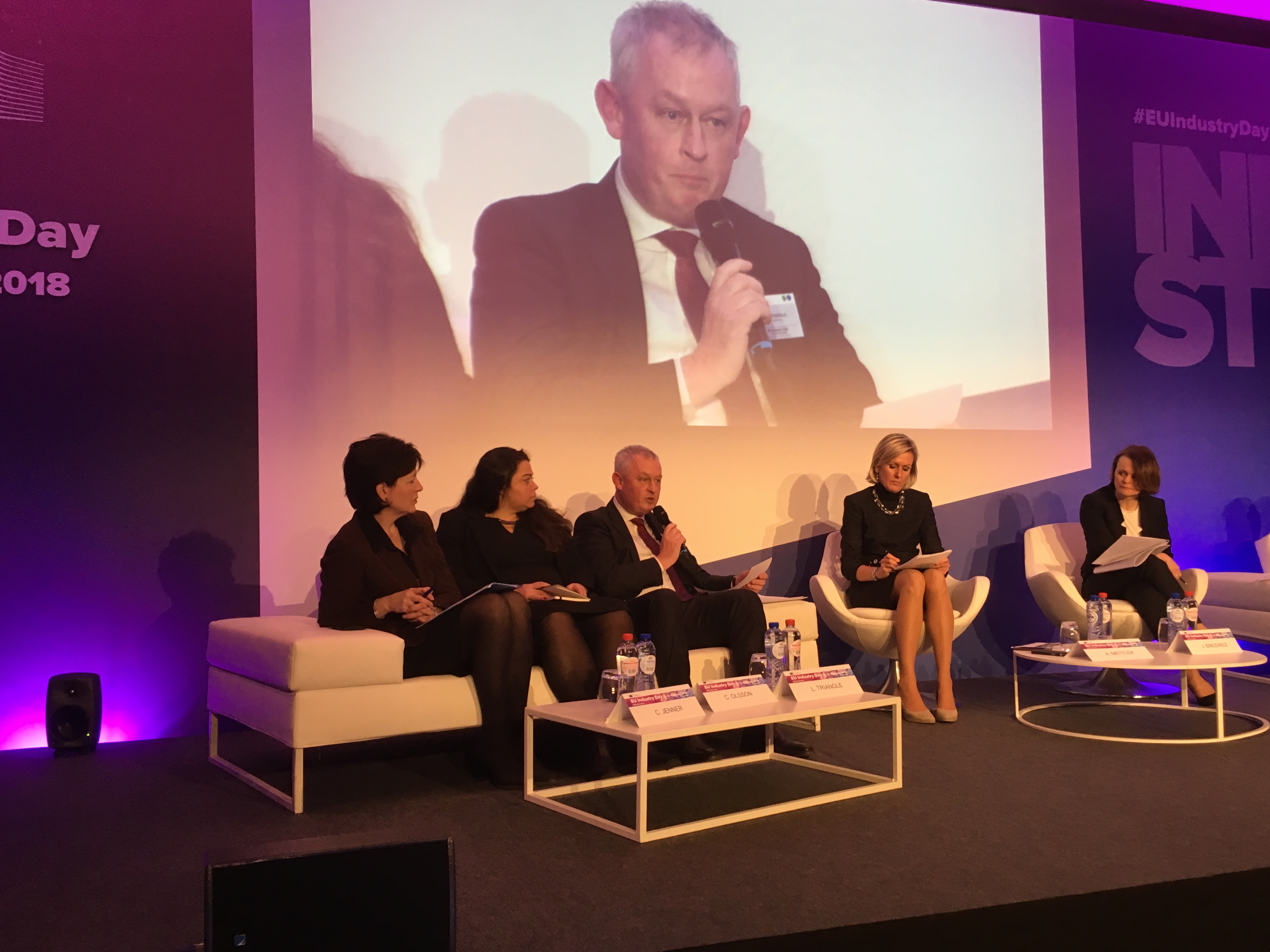 General Secretary Luc Triangle in the opening panel