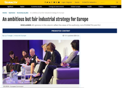 An ambitious but fair industrial strategy for Europe