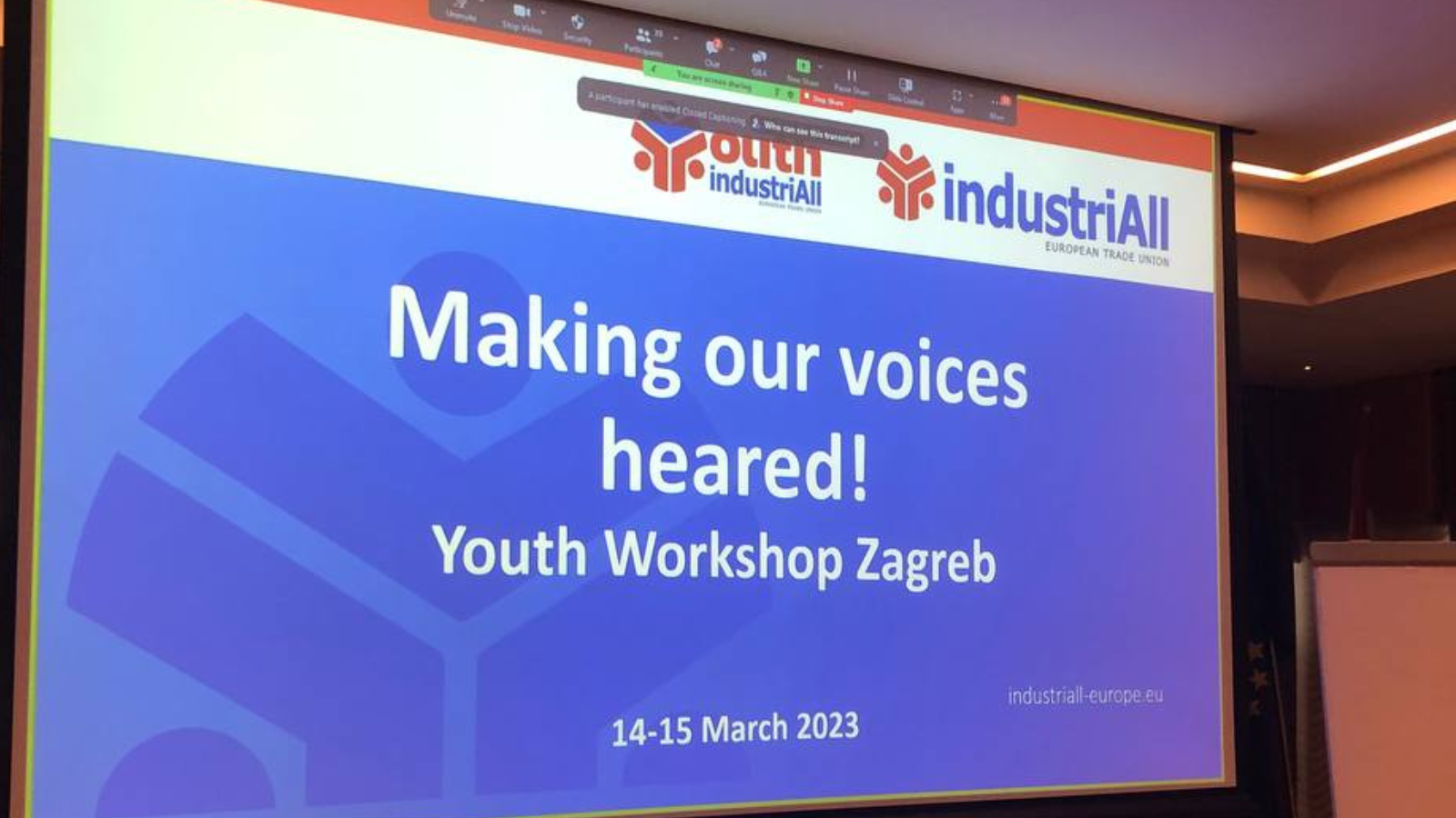 Young unionists come together to make their voices heard