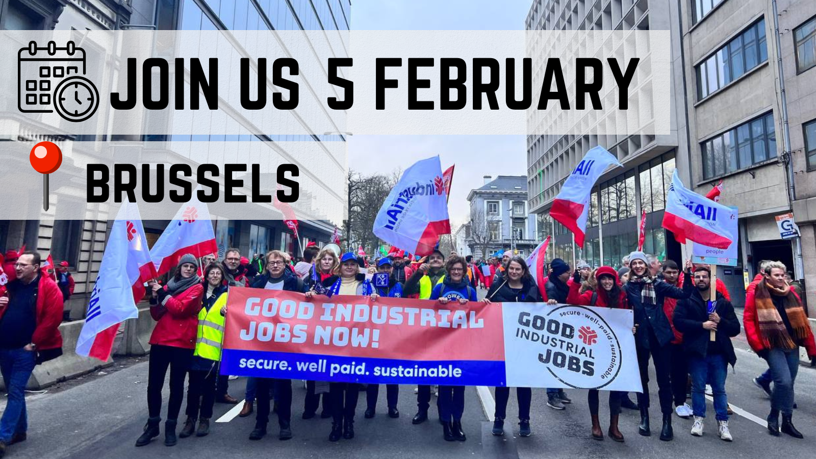 Trade union action in heart of EU in face of deindustrialisation: call to join 5 February action