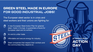 European Steel Action Day: steel workers across Europe demand action to save their sector and their jobs!